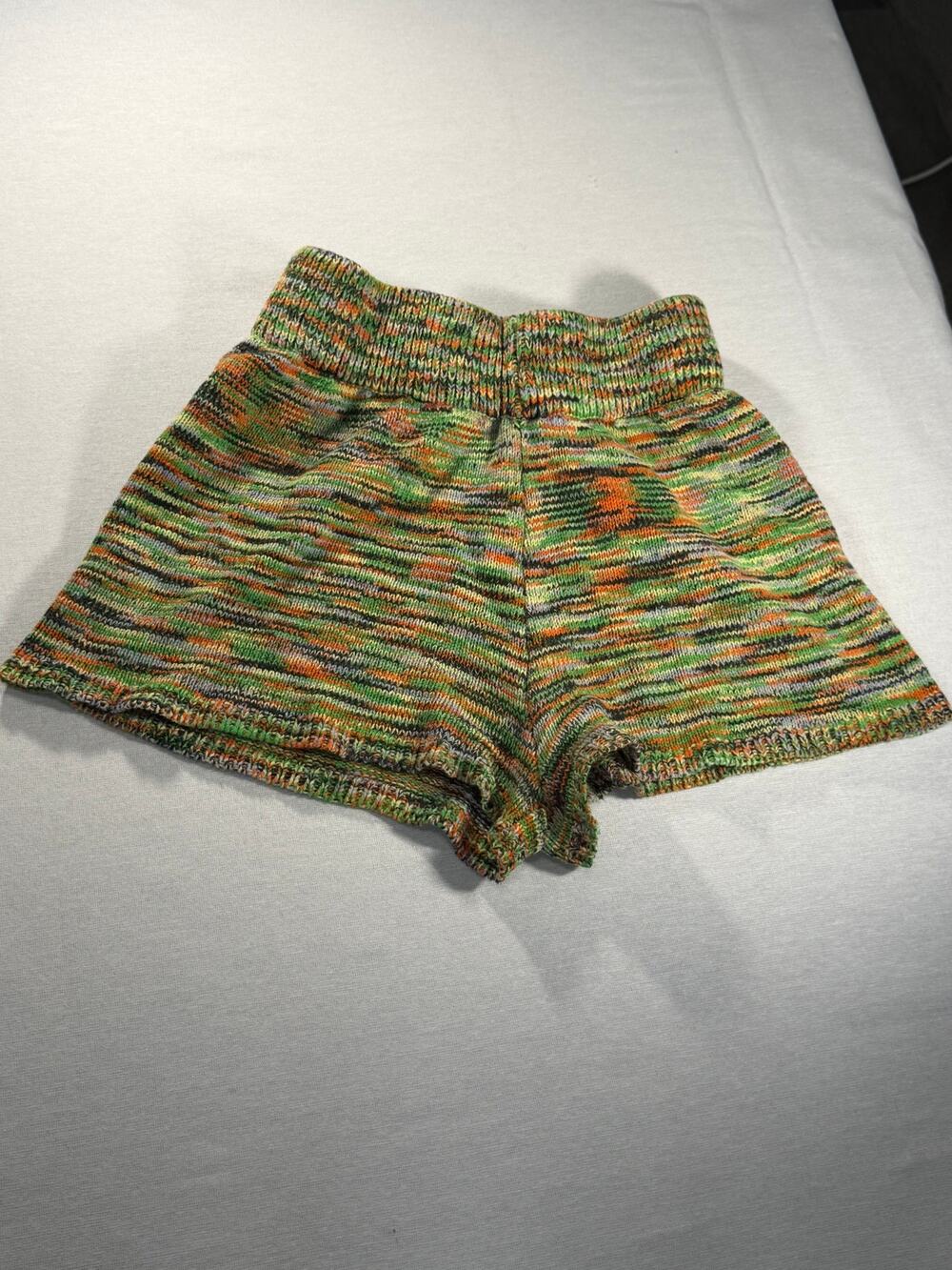 Jaded London Multicolor Space Dye Knit Shorts Size 2